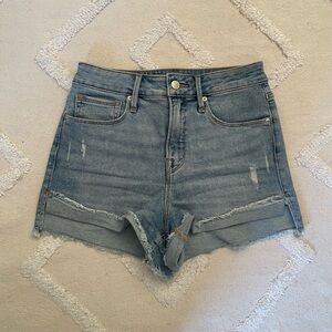 Good American Light Blue Jean Shorts